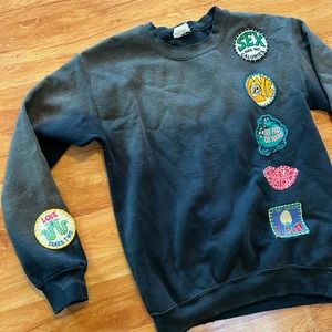 MADEWORN crew neck with patches